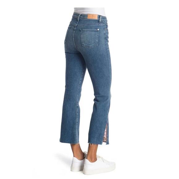 7 For All Mankind Luxe Vintage Sequin Flare Jean 26 - Picture 2 of 9